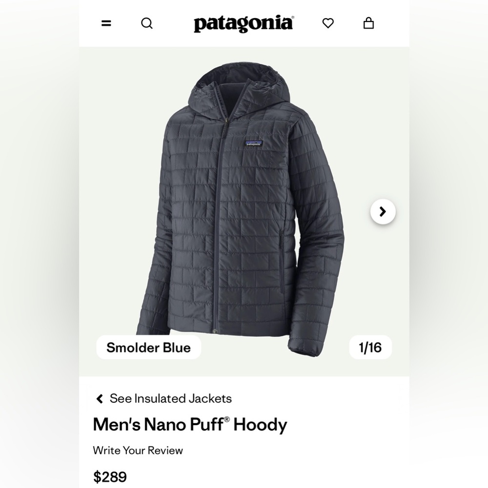NWT Patagonia Men's Nano Puff® Hoody S